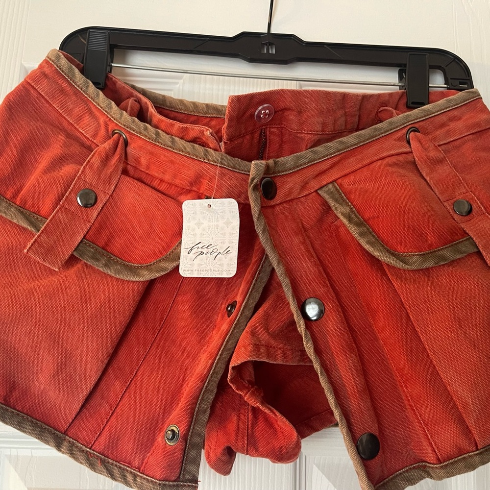 Free People Red Women's Shorts